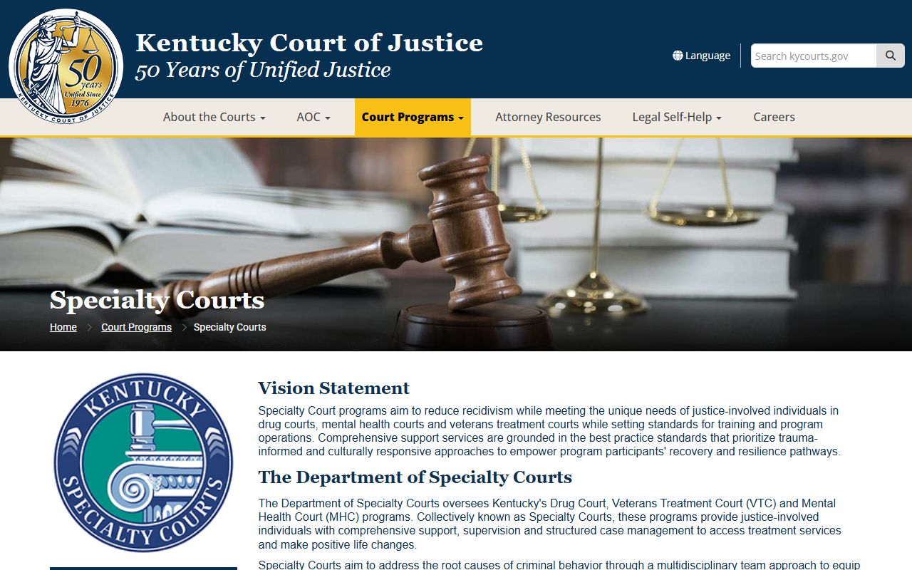 LaRue County court records Kentucky specialty courts