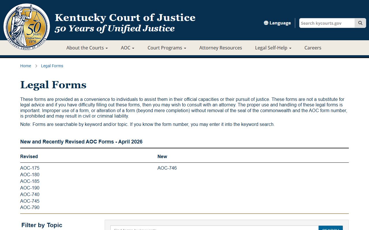 LaRue County probate records Kentucky legal forms